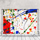 Lofaris Colorful Splash Ink Graffiti Wall Photo Backdrop